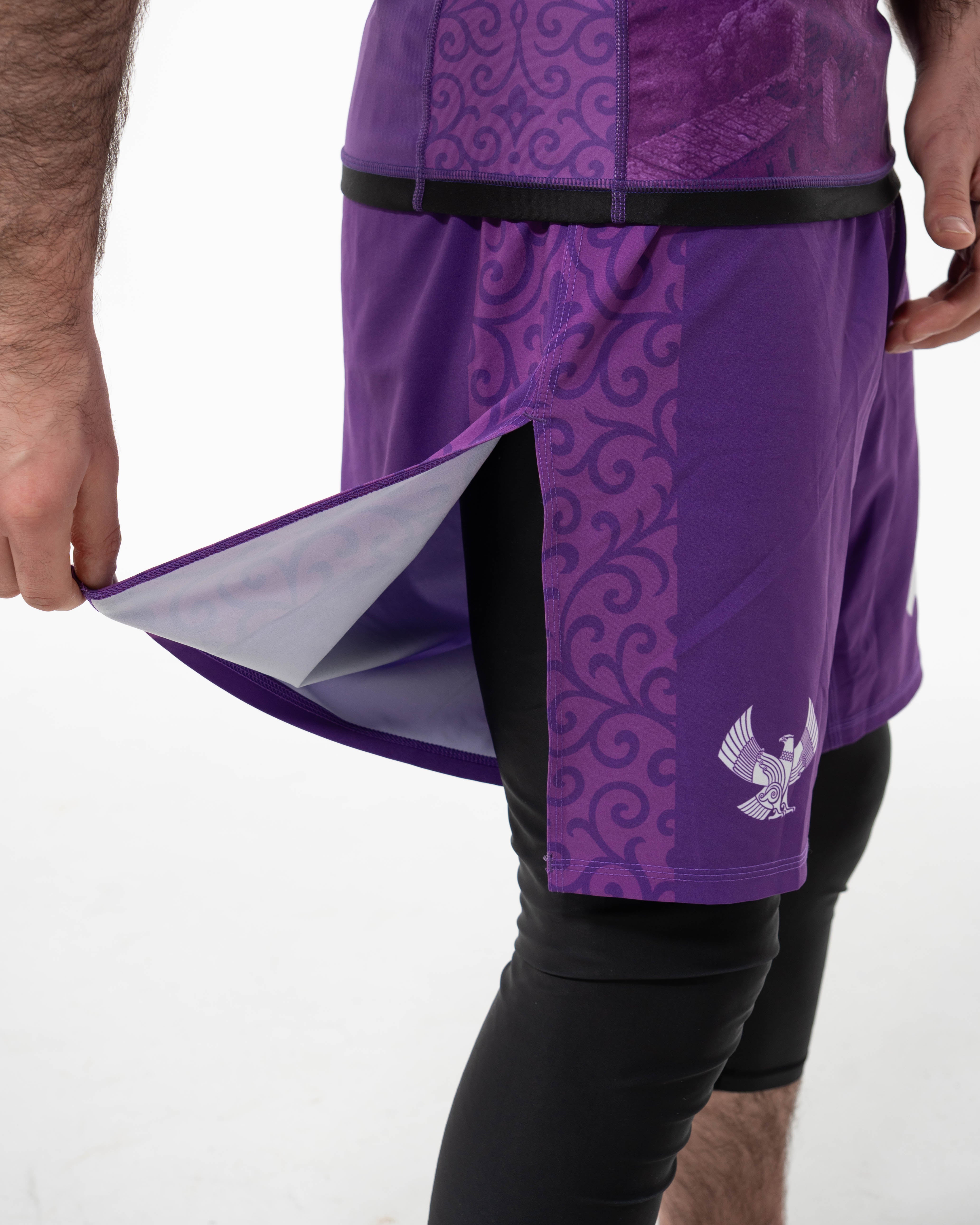Drop "DAGHESTAN VIOLET" Short