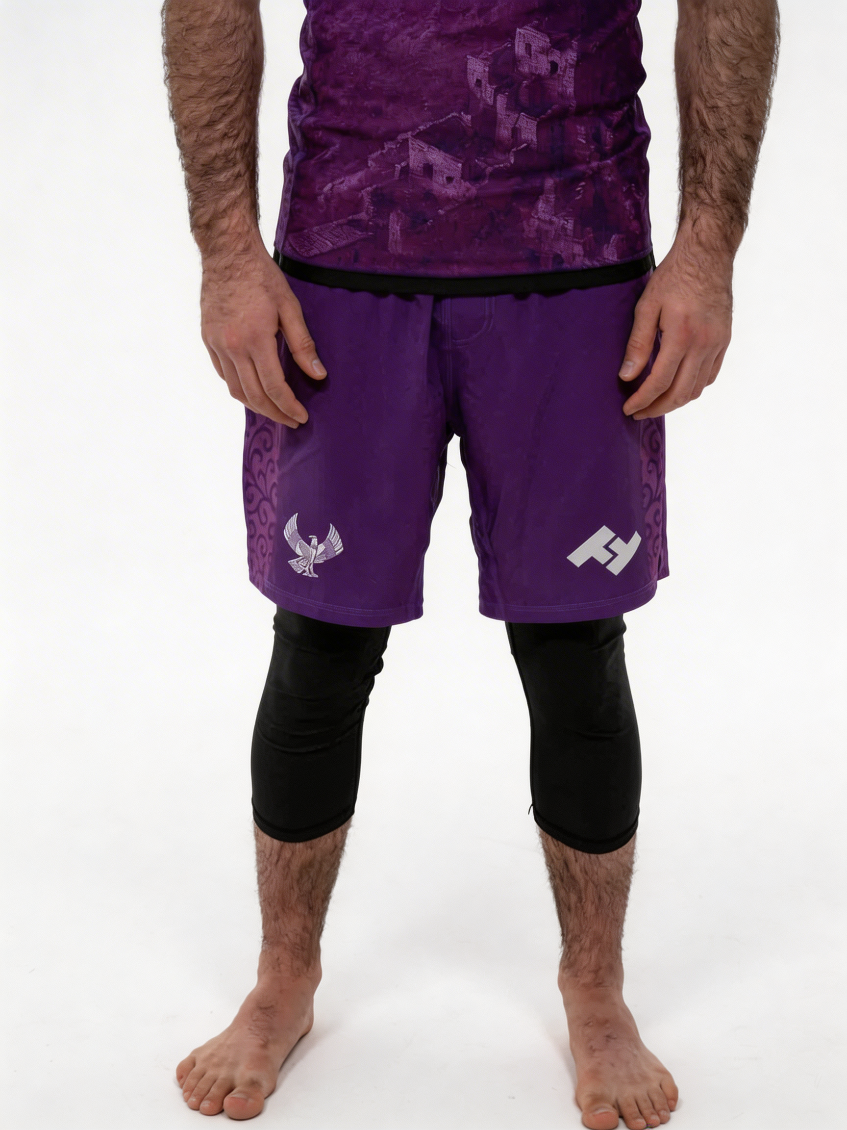 Drop "DAGHESTAN VIOLET" Short