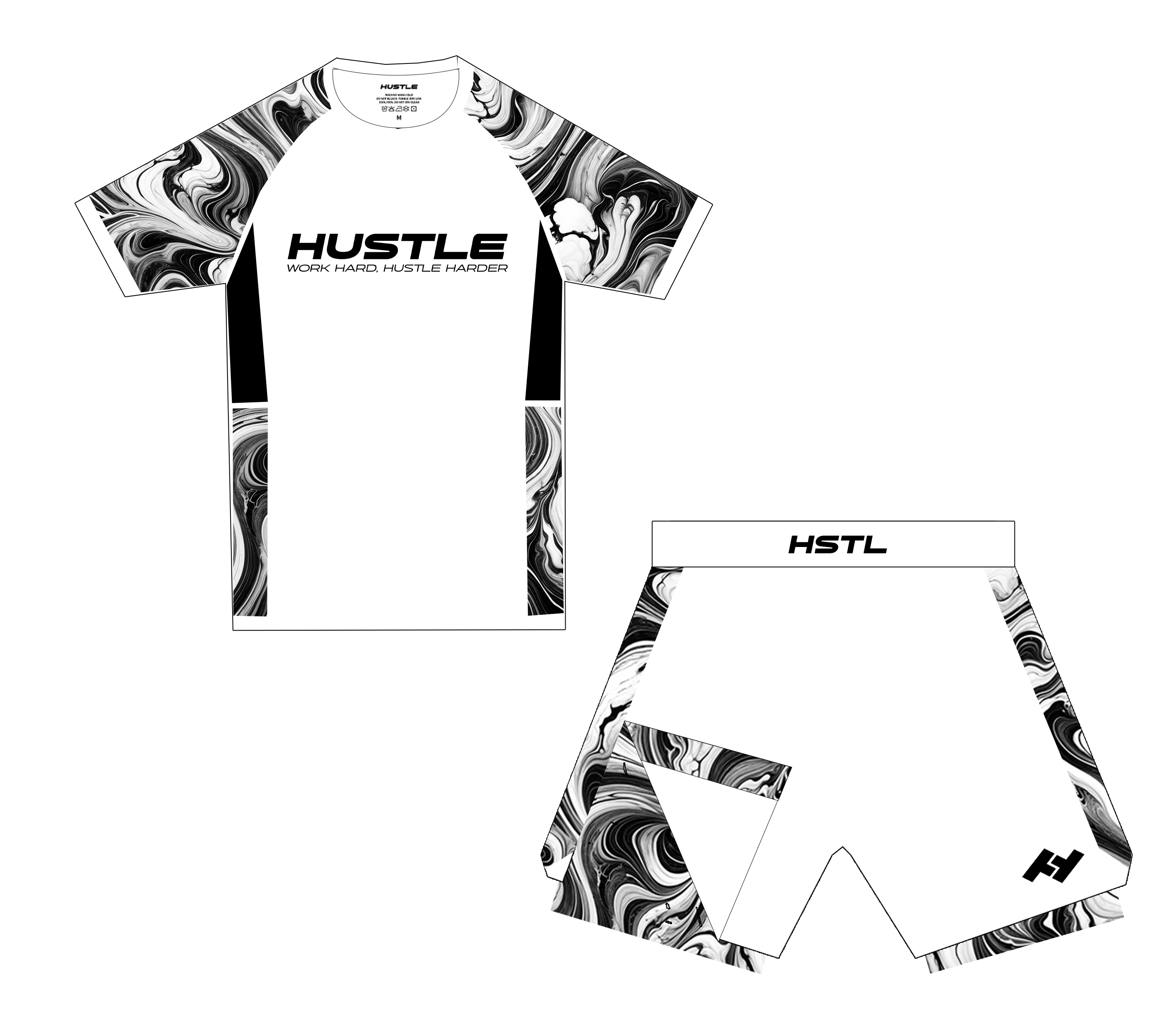 ENSEMBLE HUSTLE (BLANC)