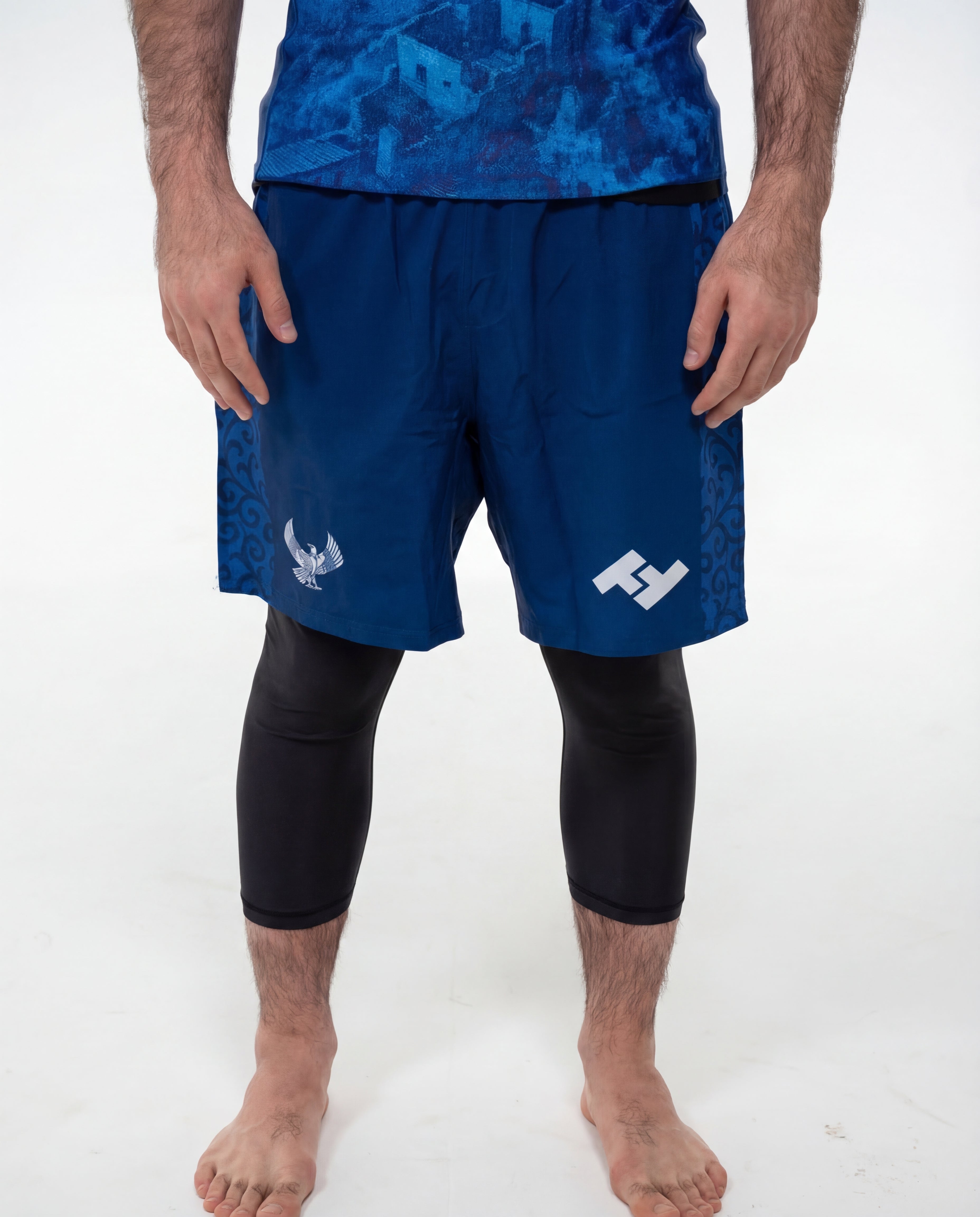 Drop "DAGHESTAN BLEU" Short